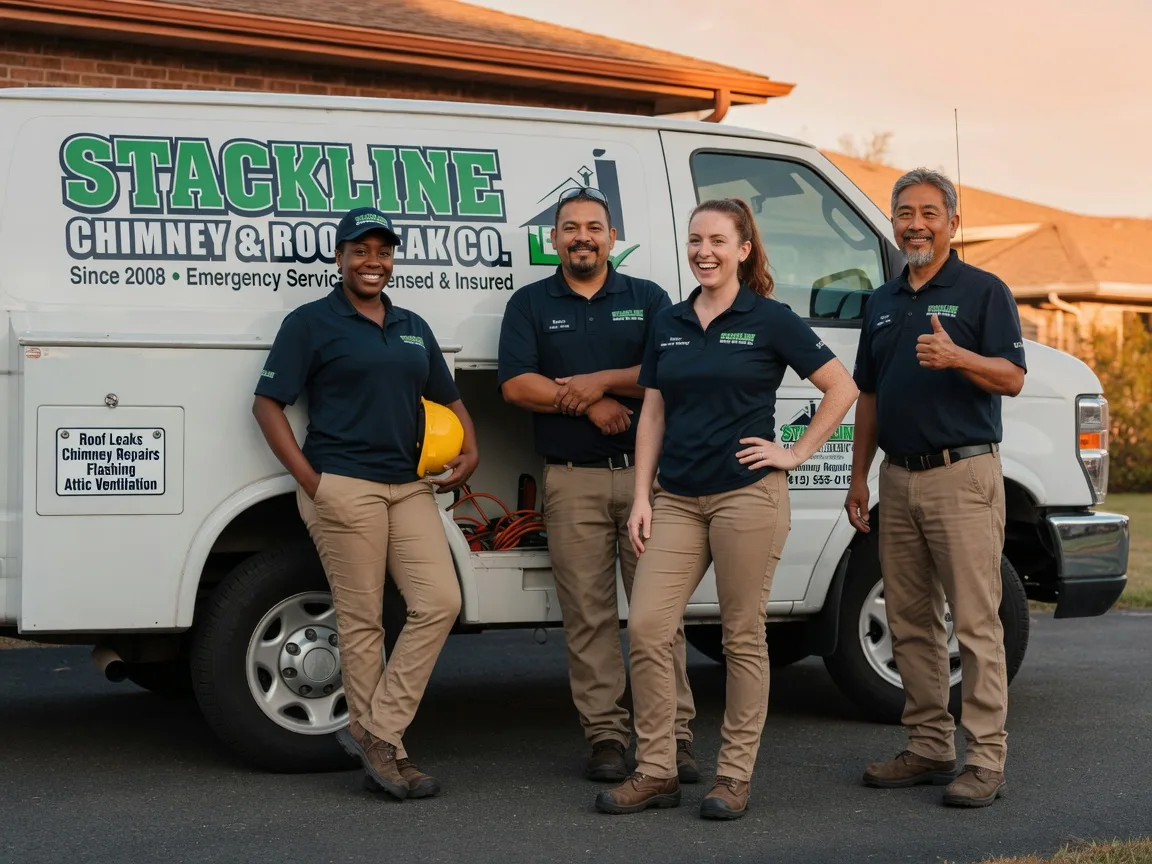 Chimney flashing repair company in Woodville, VA